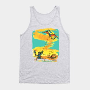 Go Fly a Kite Prehistoric Caveman Tank Top